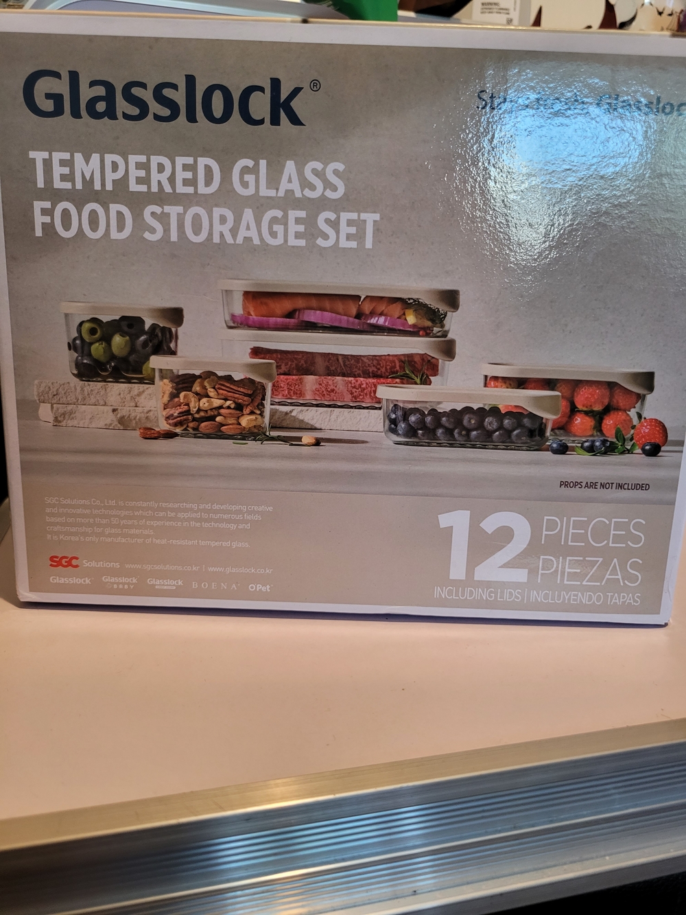 Glasslock Modular Tempered Glass Food Storage Set - (12 Pieces)